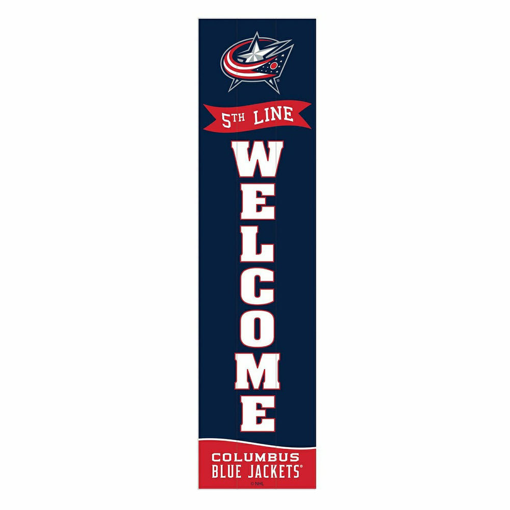 Columbus Blue Jackets Large Single Sided Leaner, 46", NHL, Home