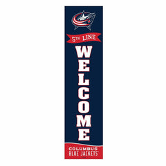 Columbus Blue Jackets Large Single Sided Leaner, 46", NHL, Home