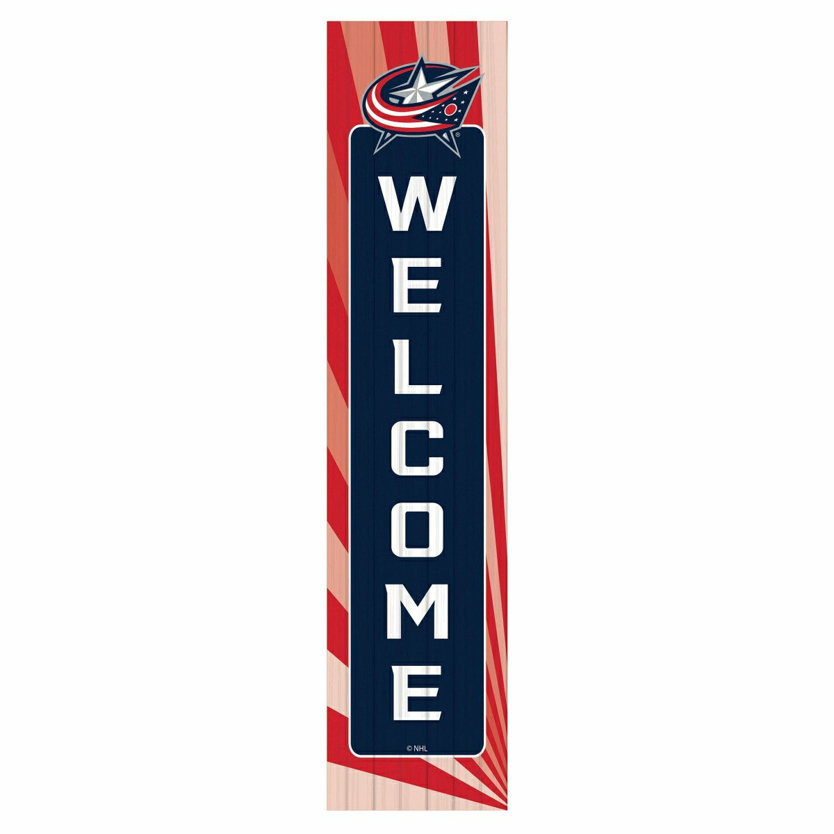 Columbus Blue Jackets Summer Seasonal Single Sided Large Leaner, 46", NHL, Home