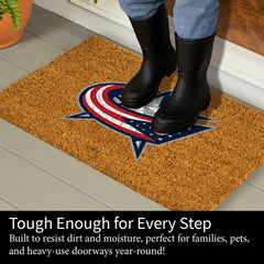Coir Mat, 16"x28", Columbus Blue Jackets, NHL