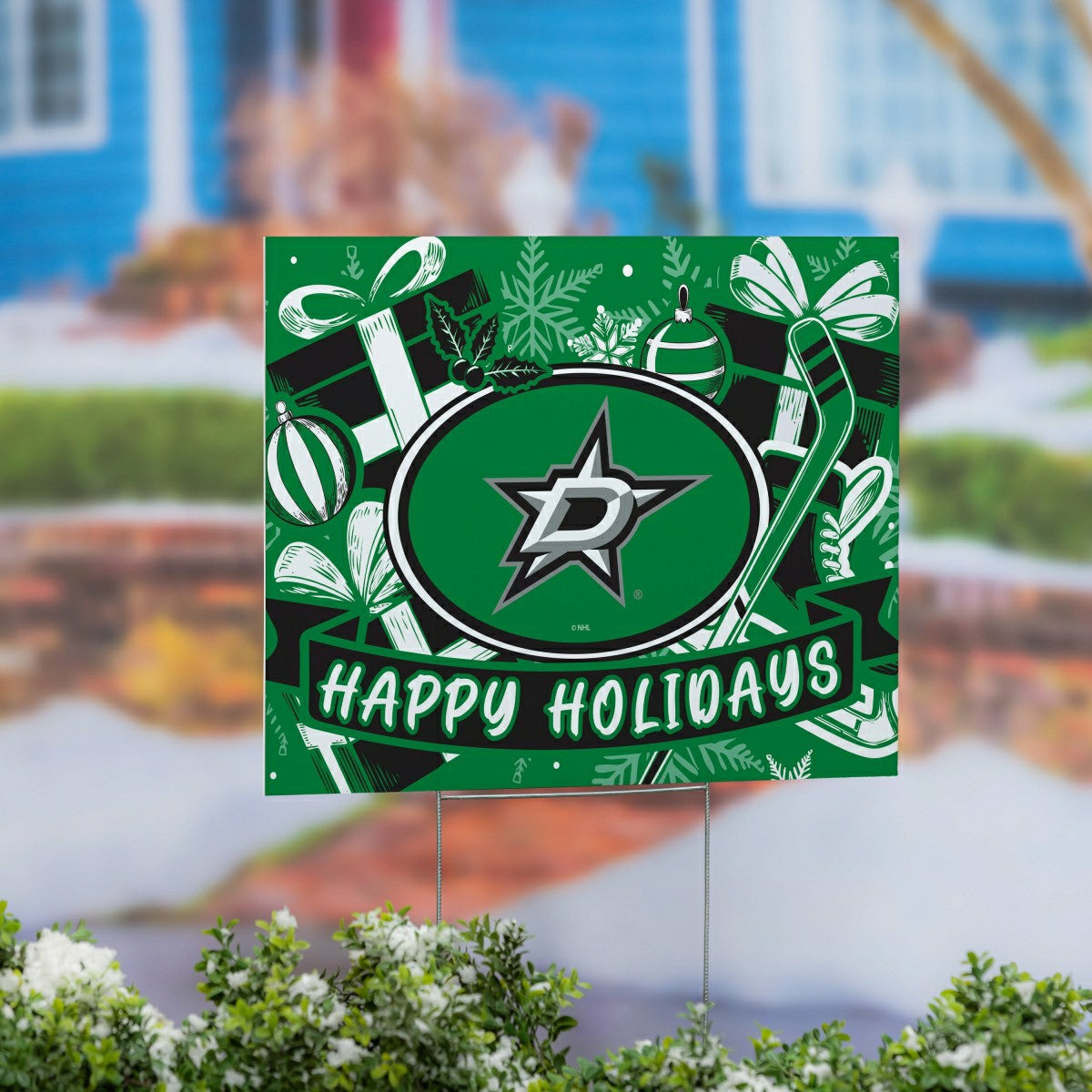 Dallas Stars Yard Sign, Holiday, NHL, Home