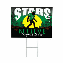 Dallas Stars Yard Sign, Bigfoot, NHL, Home