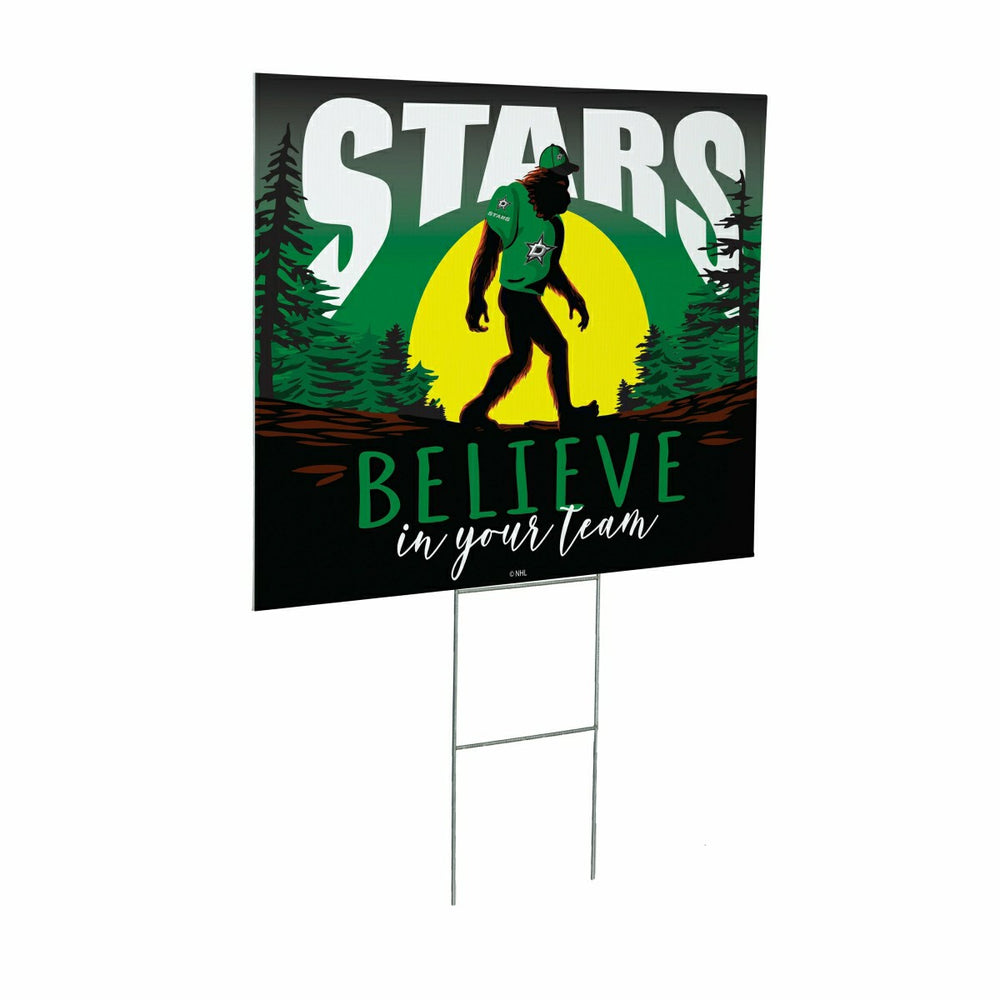 Dallas Stars Yard Sign, Bigfoot, NHL, Home