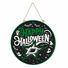 Dallas Stars Halloween Round Door Décor with Hanging Rope, 18x18, NHL, Home