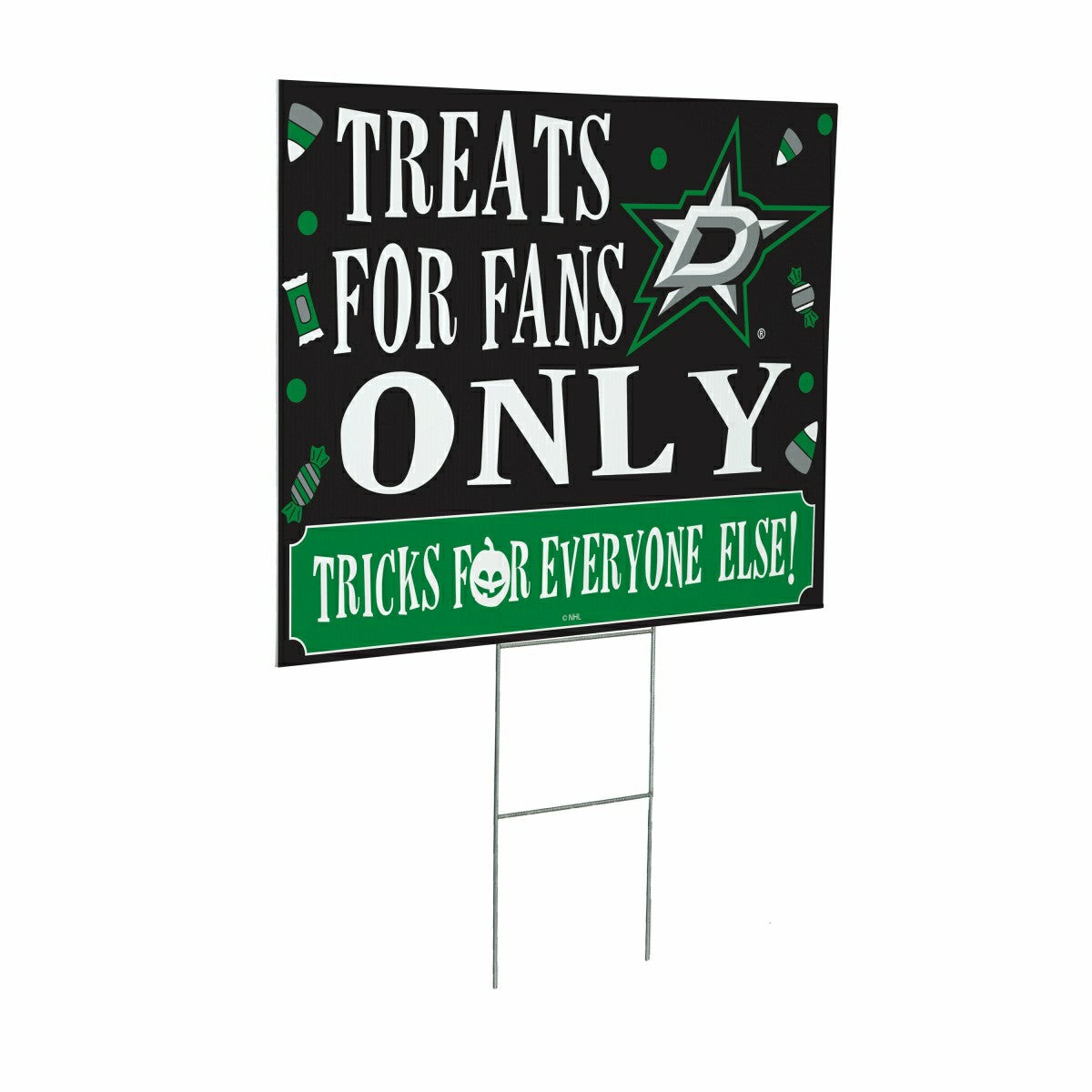 Dallas Stars Yard Sign, Halloween Treats for Fans, NHL, Home