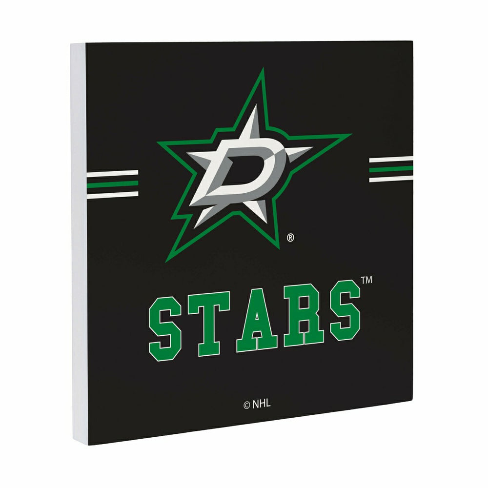 Dallas Stars Wood Wall Sign, 12x12, NHL, Home