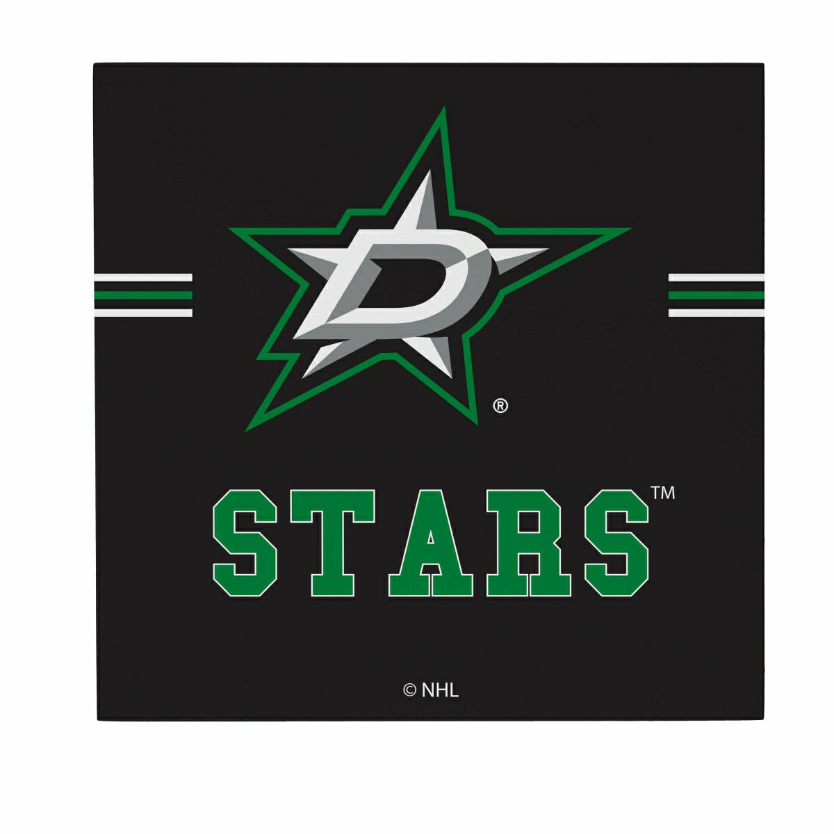 Dallas Stars Wood Wall Sign, 12x12, NHL, Home