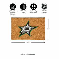 Dallas Stars Large Full Color Coir Mat, 36"x24", NHL