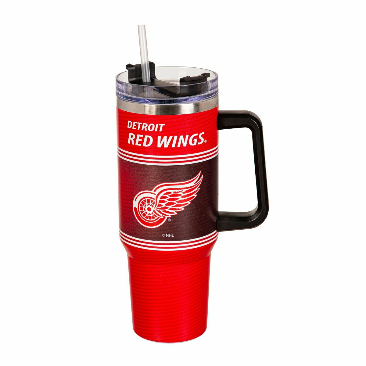 40oz Stainless Steel Canyon Cup w/ Straw, Detroit Red Wings, NHL, Home