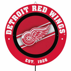 Detroit Red Wings, Metal Lite, Round, NHL