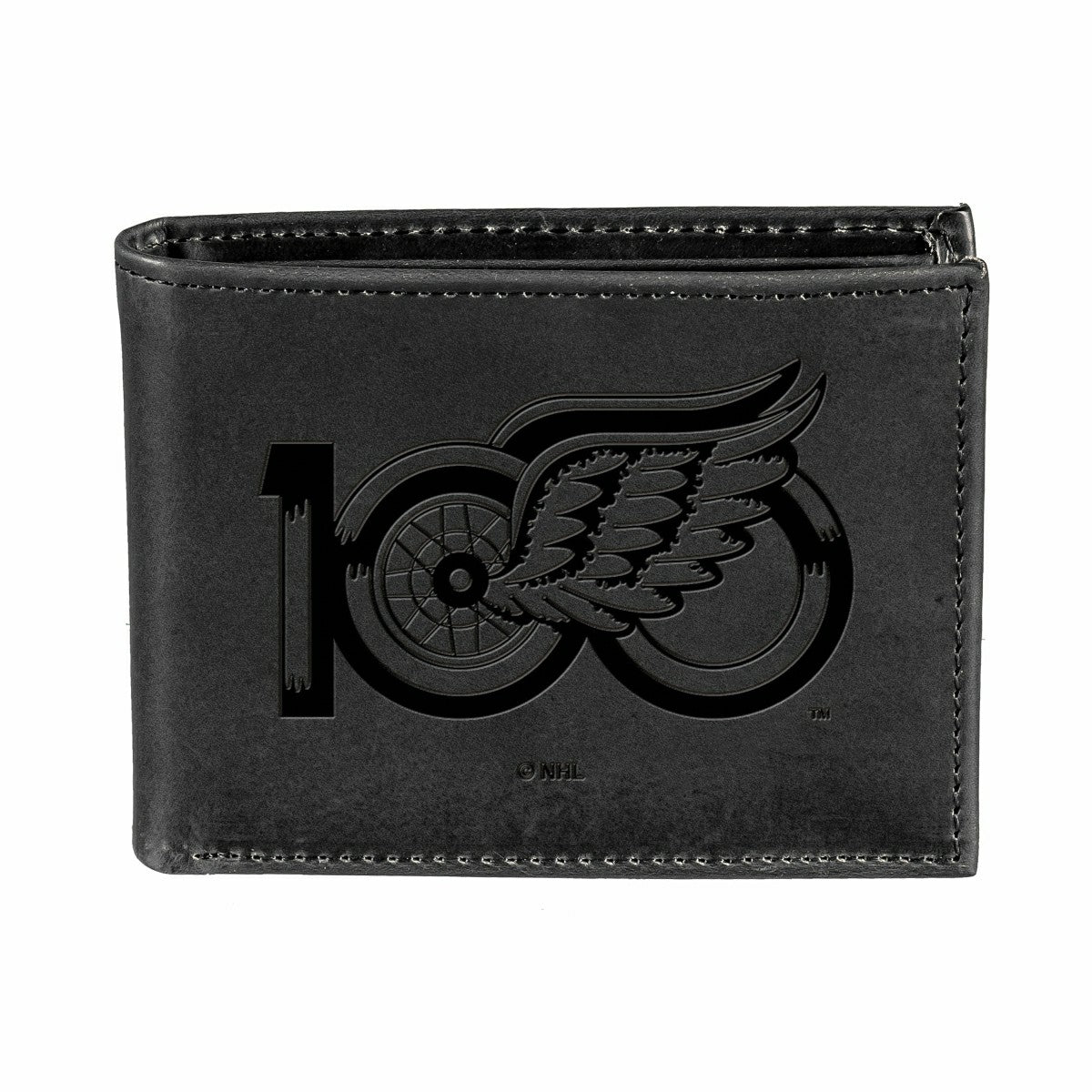 Detroit Red Wings, 100 Anniversary Wallet, Bi-fold, Black, NHL, Home