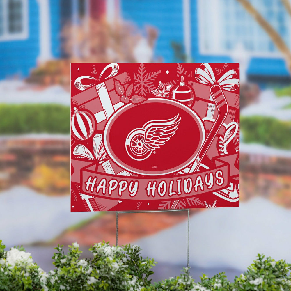 Detroit Red Wings Yard Sign, Holiday, NHL, Home