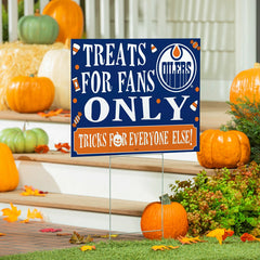 Edmonton Oilers Yard Sign, Halloween Treats for Fans, NHL, Home