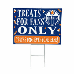 Edmonton Oilers Yard Sign, Halloween Treats for Fans, NHL, Home