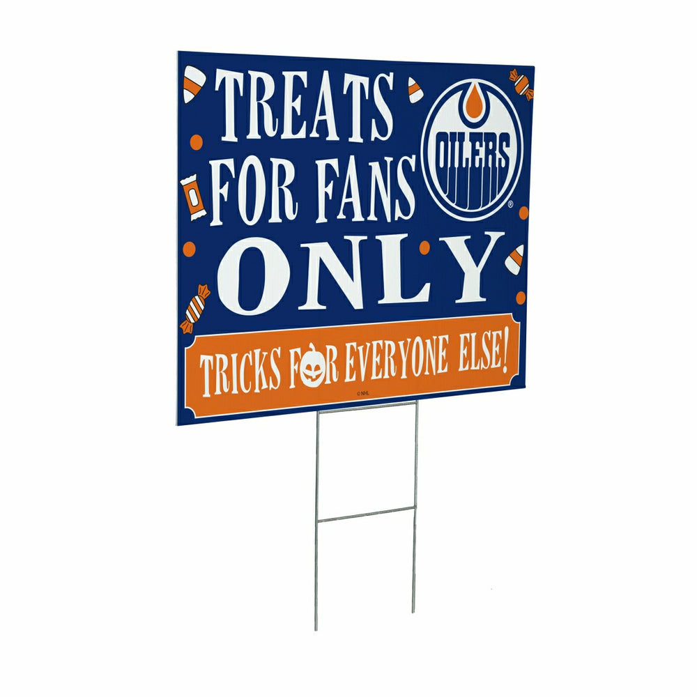 Edmonton Oilers Yard Sign, Halloween Treats for Fans, NHL, Home