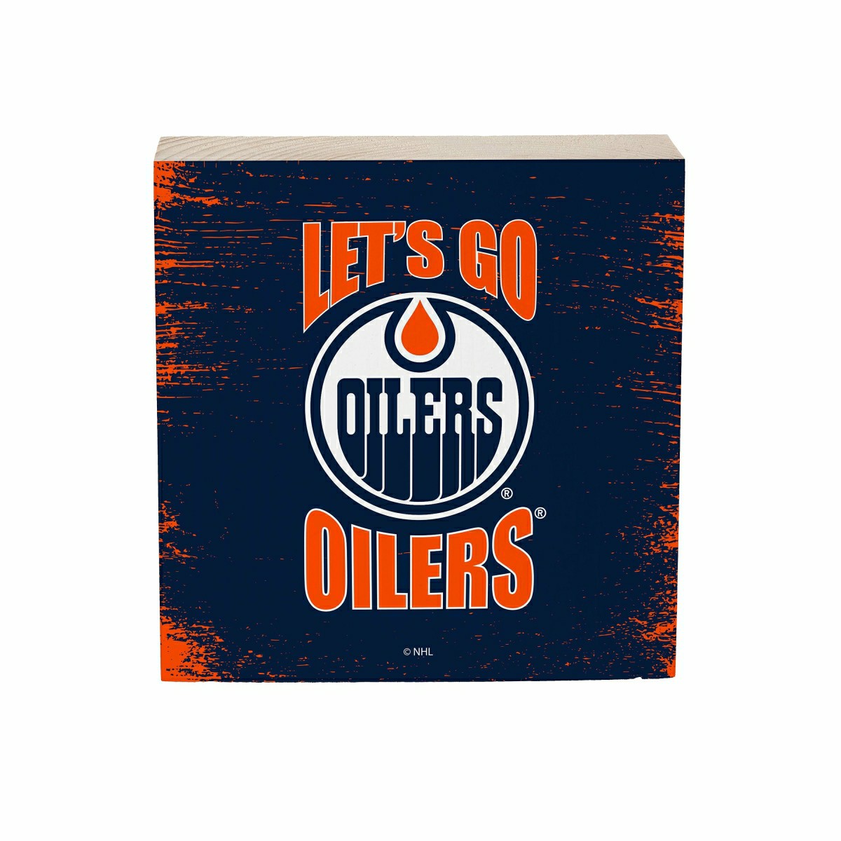 Edmonton Oilers Plock, Down Home Fans, 6x6, NHL, Home