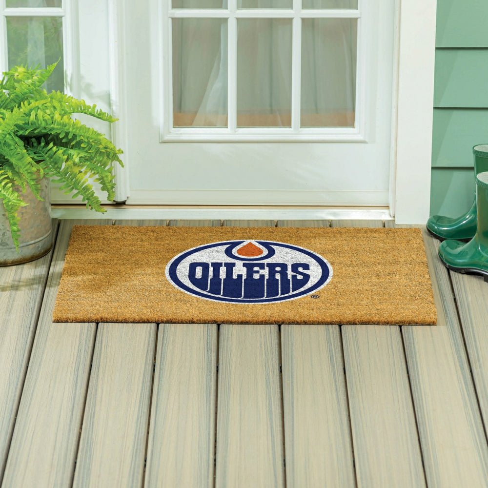 Edmonton Oilers Large Full Color Coir Mat, 36"x24", NHL
