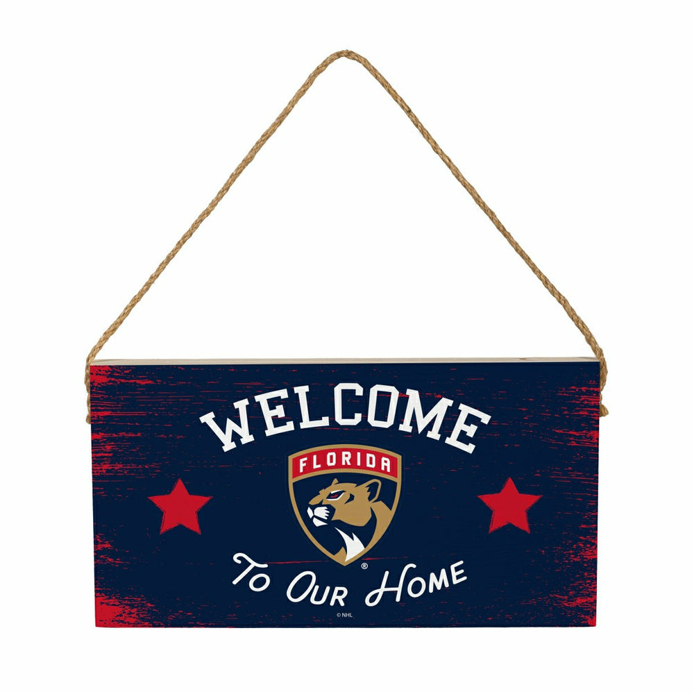 Florida Panthers Wood Wall Sign, 6x11, NHL, Home