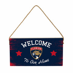 Florida Panthers Wood Wall Sign, 6x11, NHL, Home