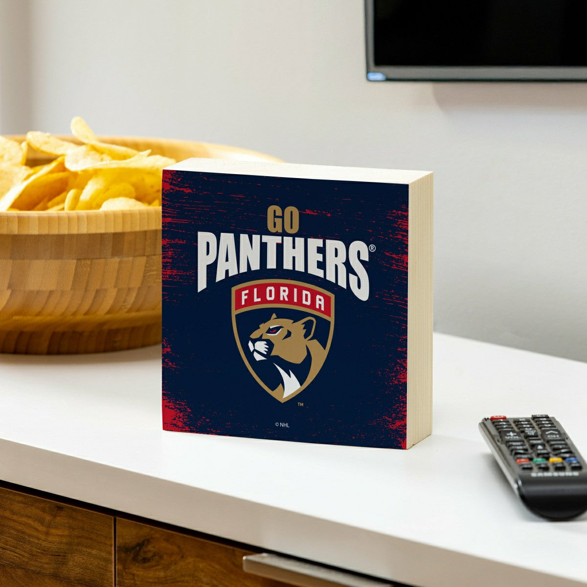 Florida Panthers Plock, Down Home Fans, 6x6, NHL, Home
