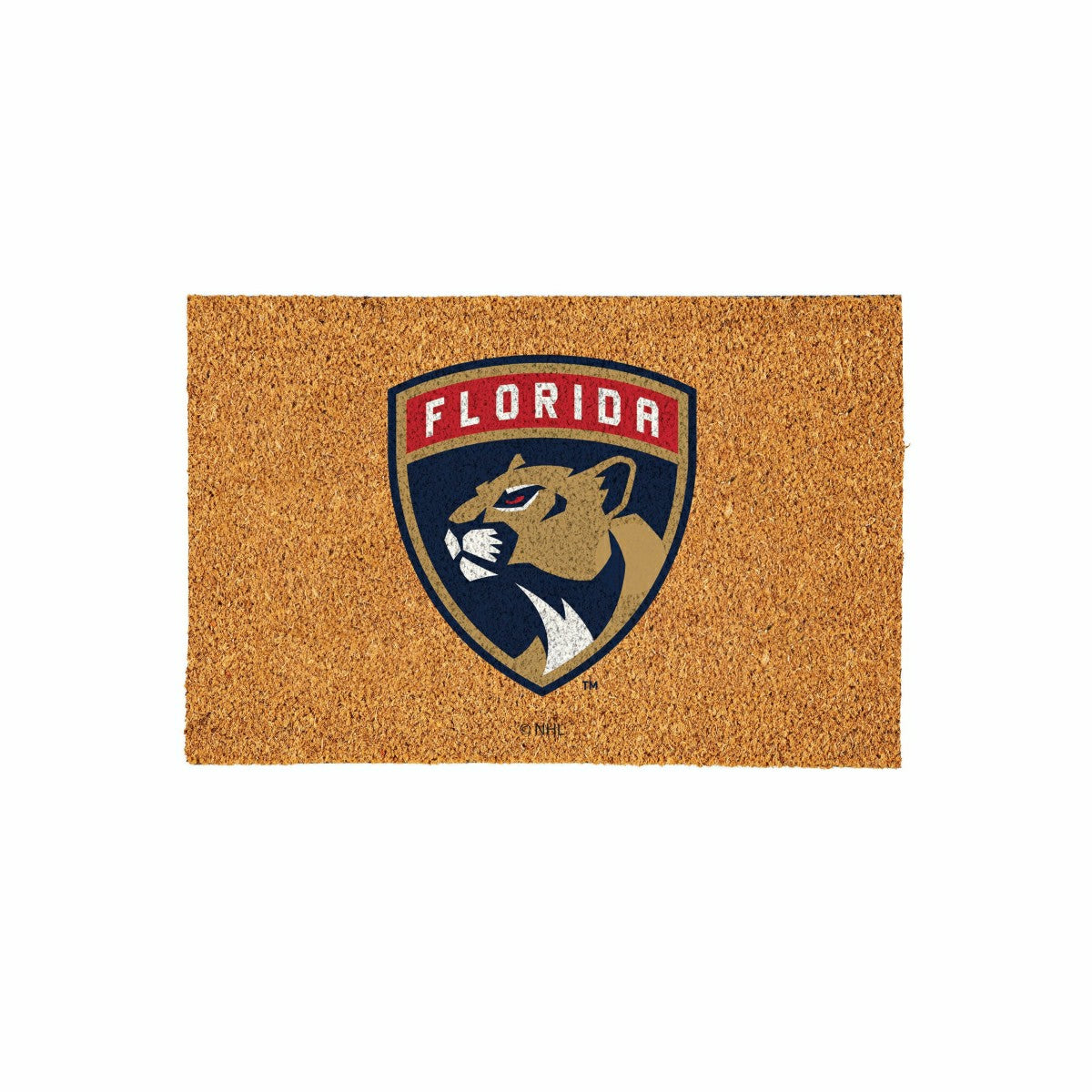 Florida Panthers Large Full Color Coir Mat, 36"x24", NHL