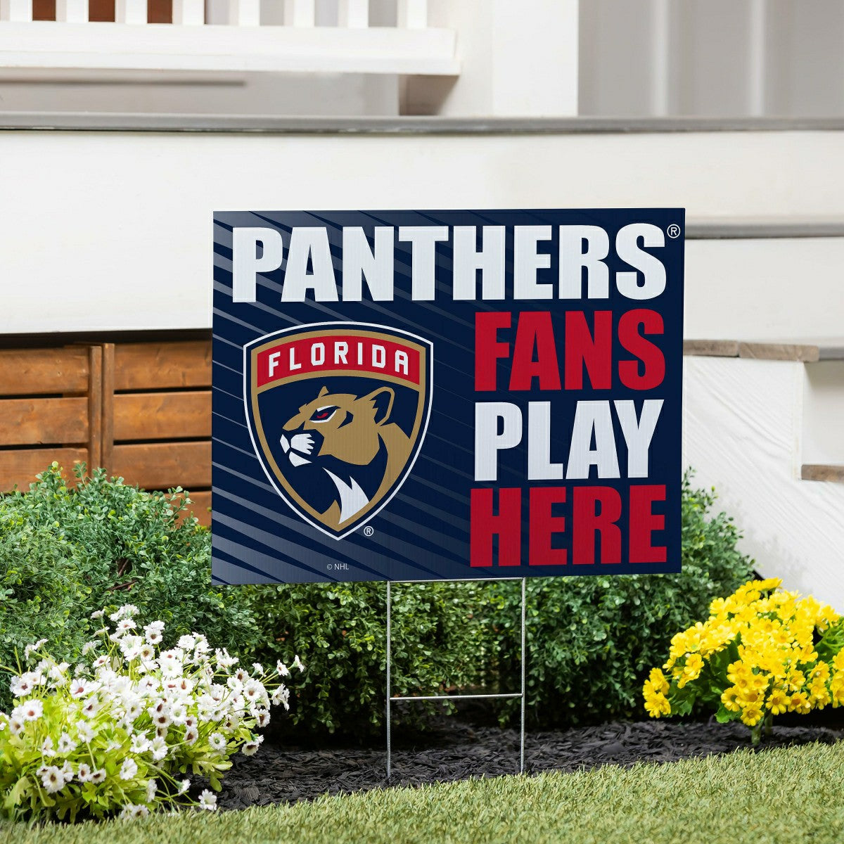 Florida Panthers Coroplast Yard Sign "Fans Play Here", NHL, Home
