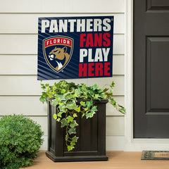 Florida Panthers Coroplast Yard Sign "Fans Play Here", NHL, Home