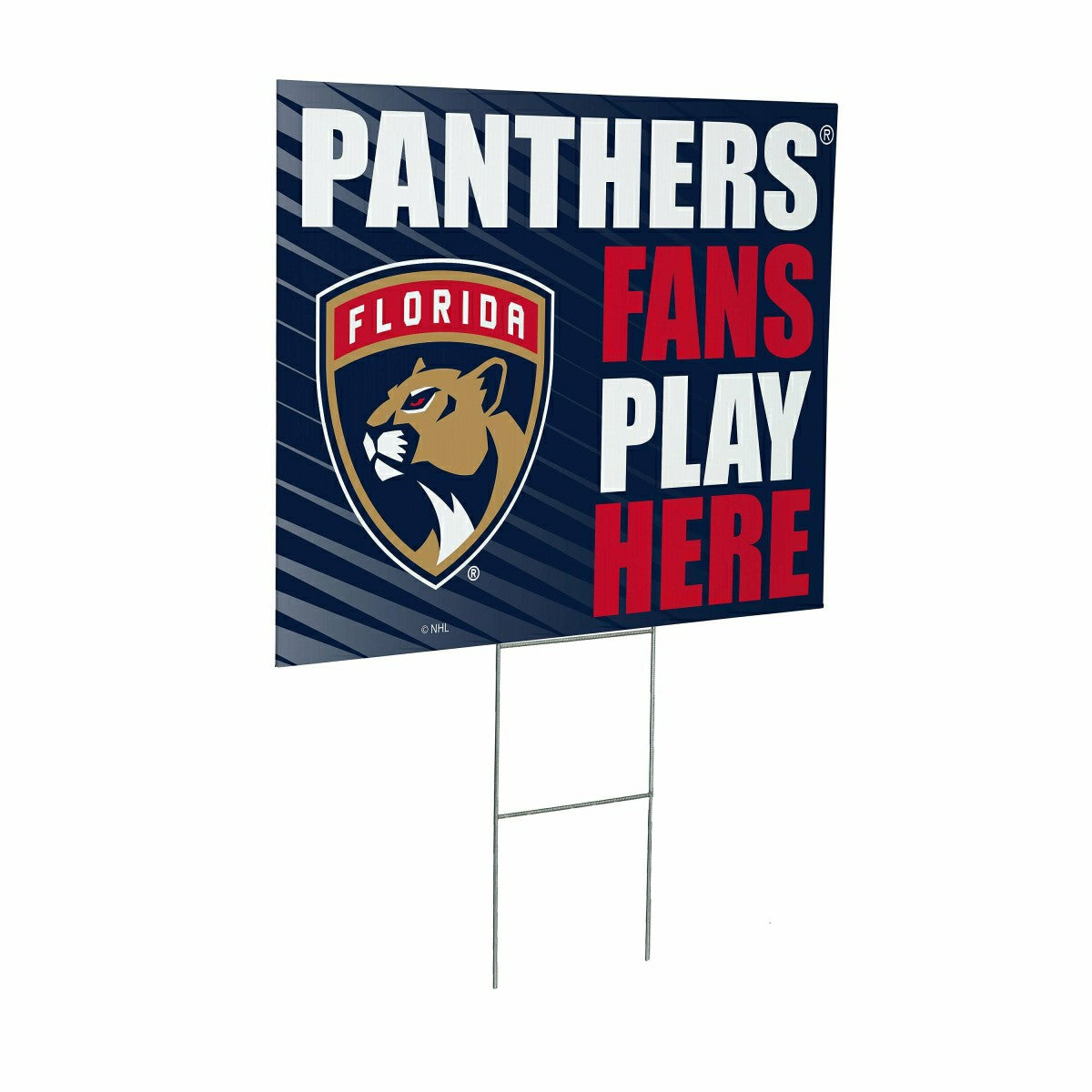 Florida Panthers Coroplast Yard Sign "Fans Play Here", NHL, Home