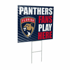 Florida Panthers Coroplast Yard Sign "Fans Play Here", NHL, Home