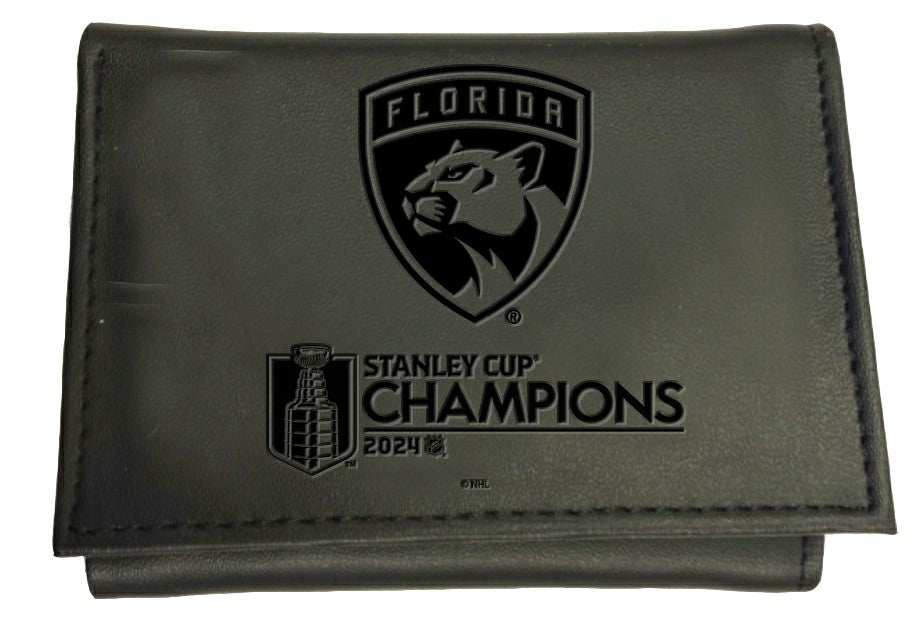 Florida Panthers Tri-Fold Wallet, Stanley Cup Champions 2024, NHL, Home