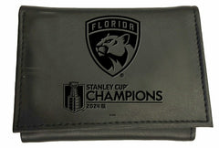 Florida Panthers Tri-Fold Wallet, Stanley Cup Champions 2024, NHL, Home