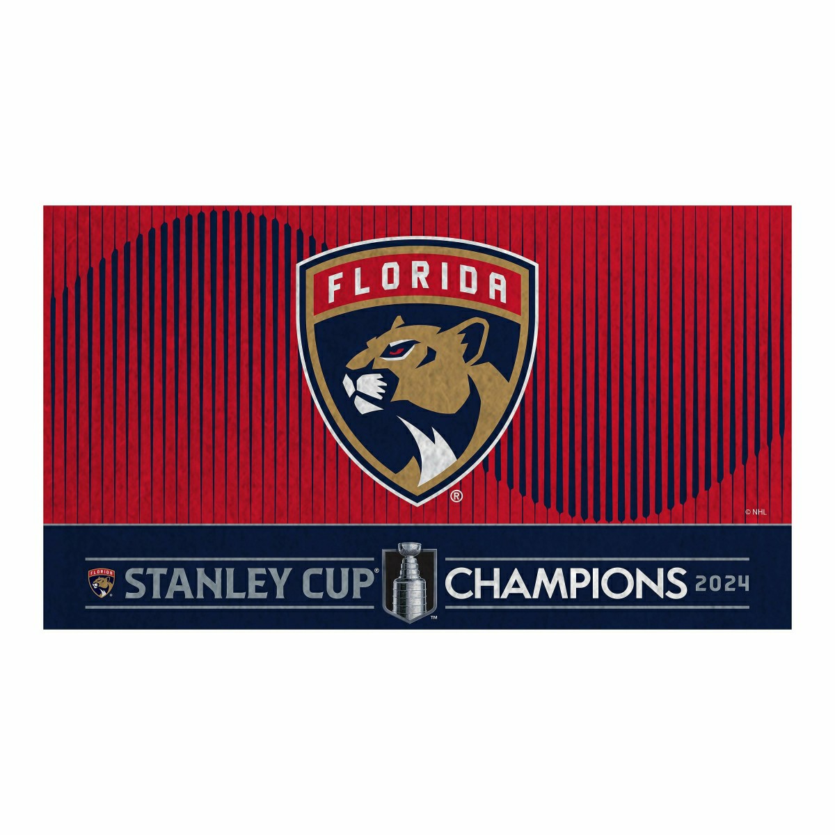 Florida Panthers PVC Mat COLOR, Stanley Cup Champions 2024, NHL