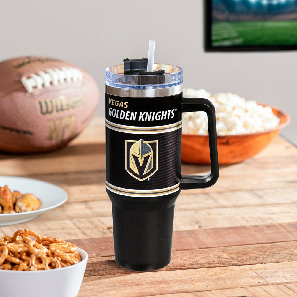40oz Stainless Steel Canyon Cup w/ Straw, Vegas Golden Knights, NHL, Home