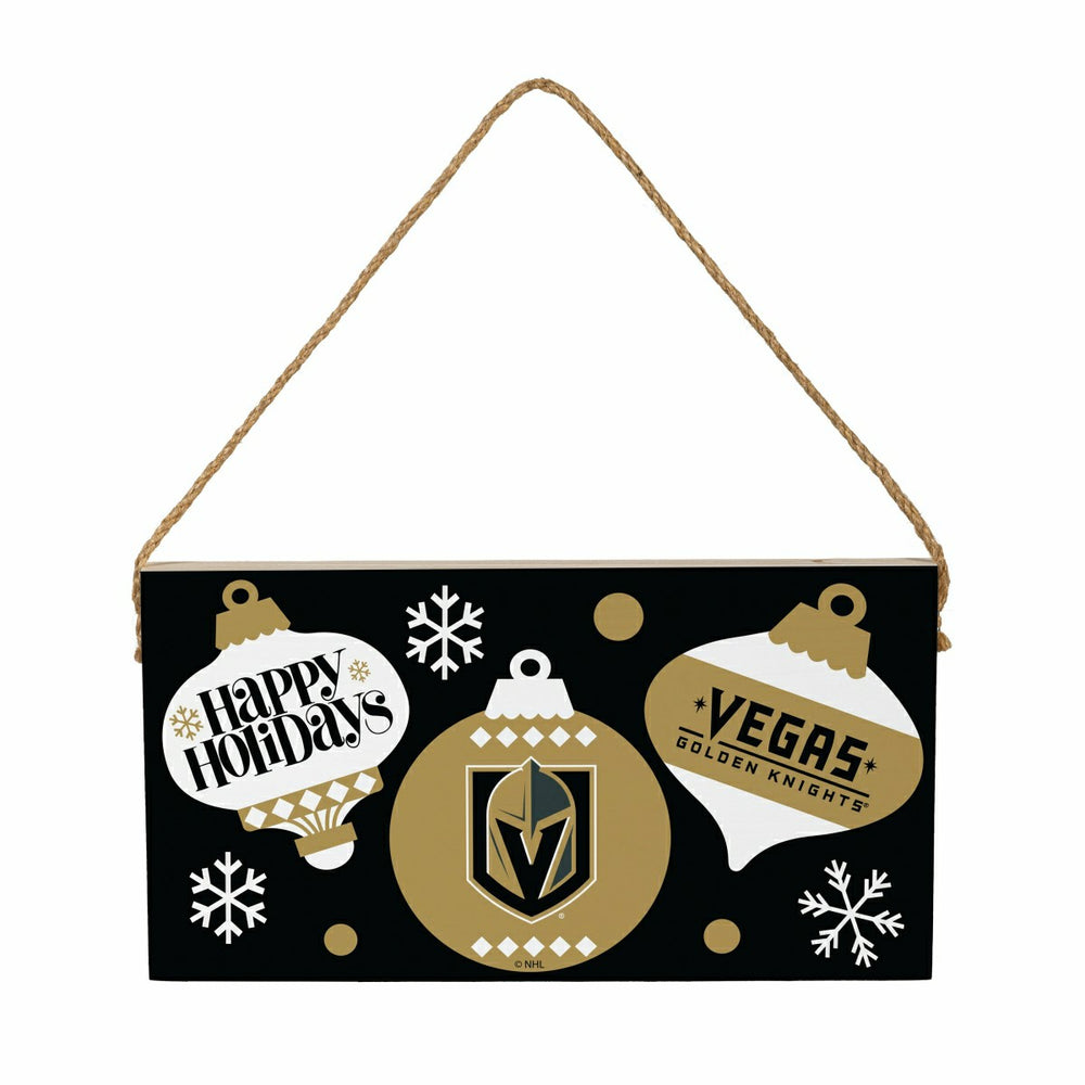 Vegas Golden Knights Holiday Wood Wall Sign, 6x11, NHL, Home