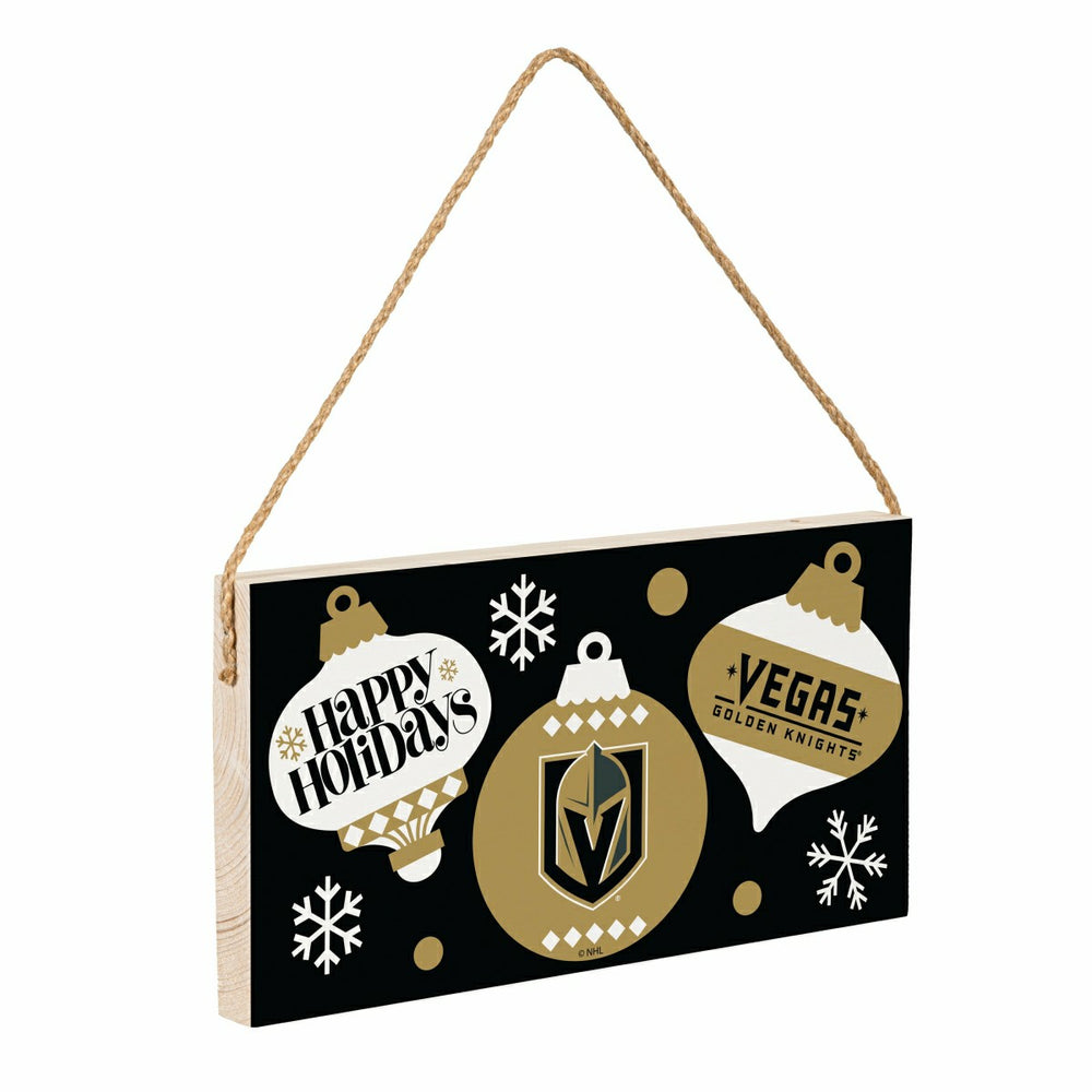 Vegas Golden Knights Holiday Wood Wall Sign, 6x11, NHL, Home