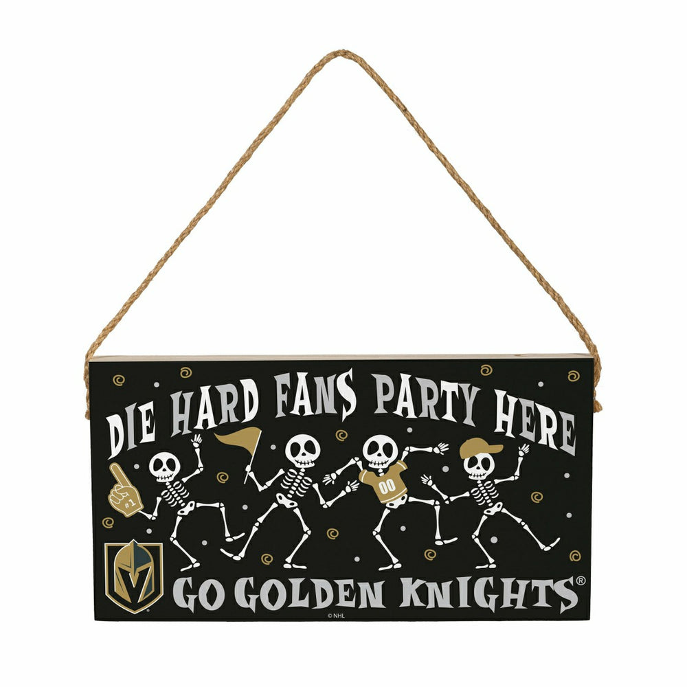 Vegas Golden Knights Halloween Wood Wall Sign, 6x11, NHL, Home