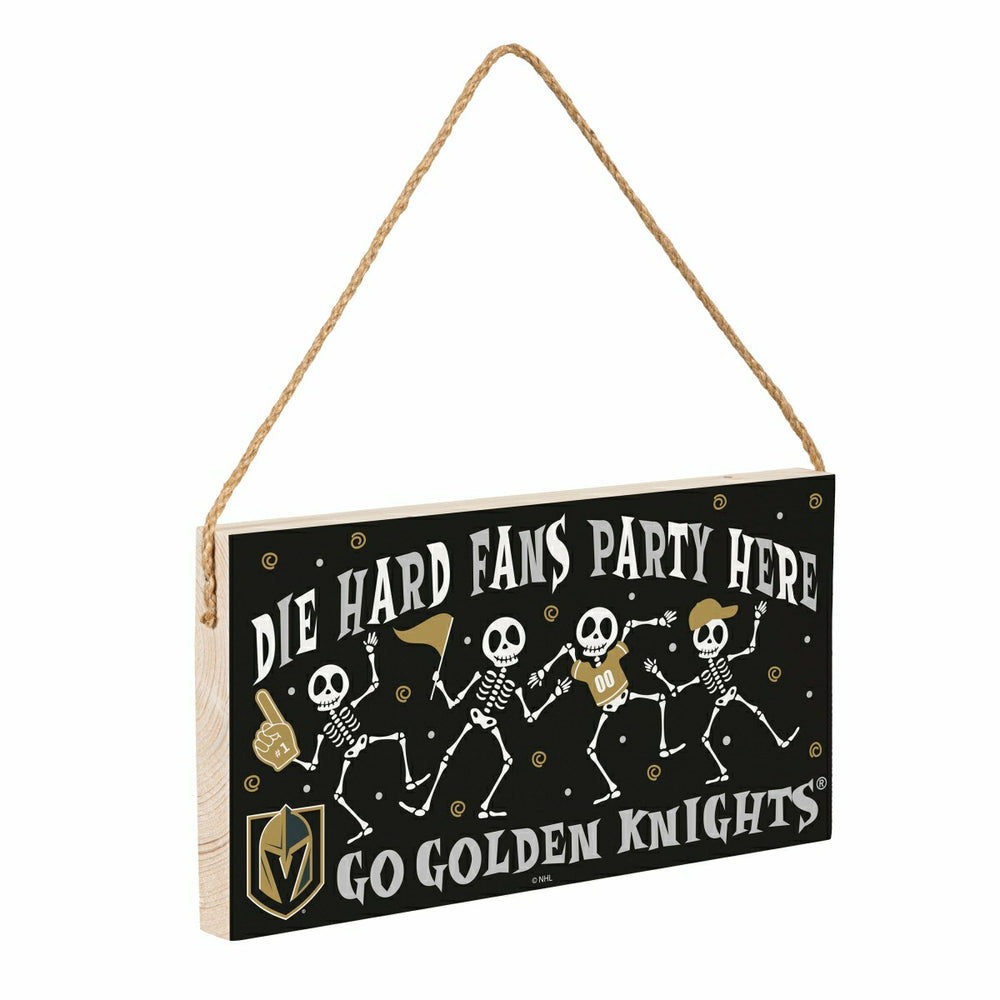 Vegas Golden Knights Halloween Wood Wall Sign, 6x11, NHL, Home