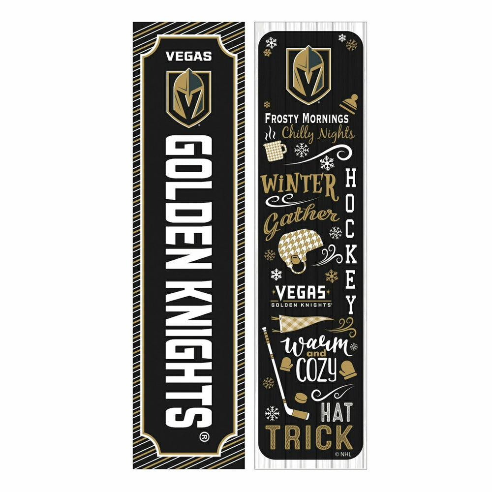 46" Double Sided Leaner, Vegas Golden Knights, Winter Seasonal, NHL, Home
