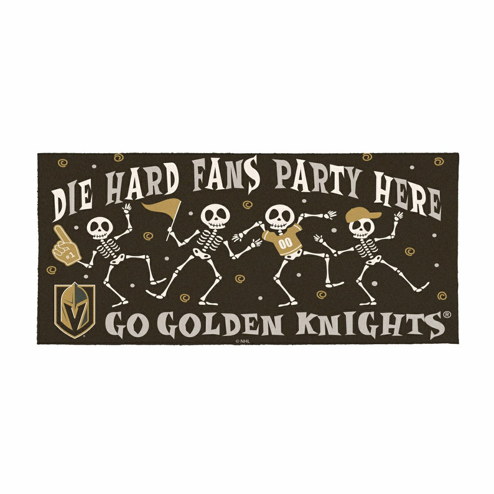 Vegas Golden Knights Flocked Coir Halloween Sassafras Switch Mat, 22"x, NHL