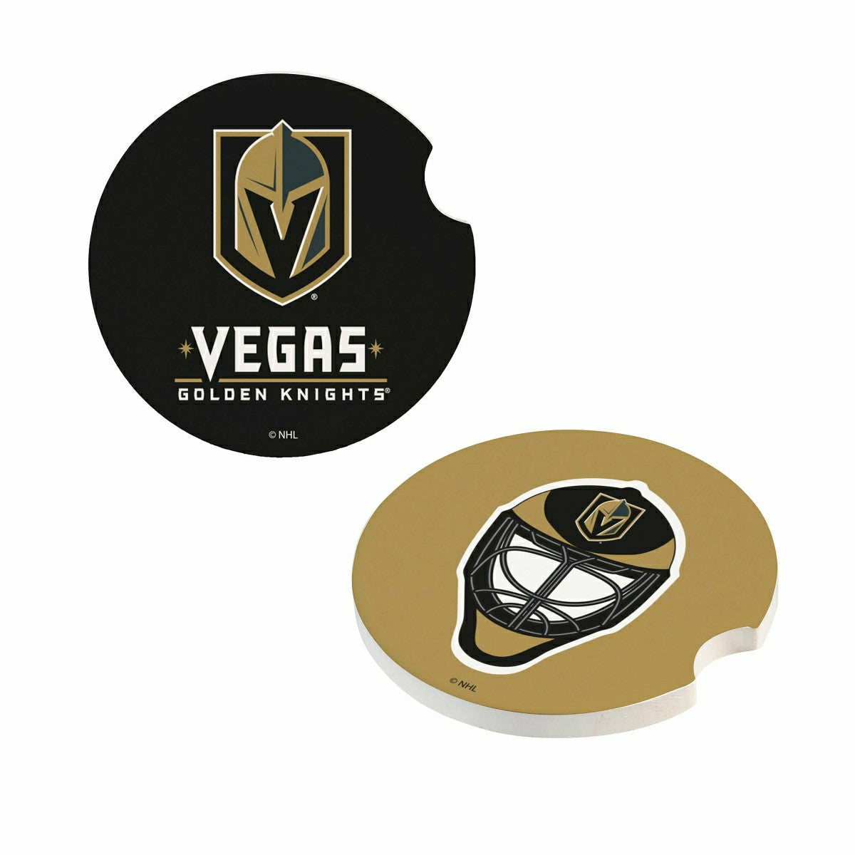 Vegas Golden Knights Car Coaster Set, 2pc, NHL, Home