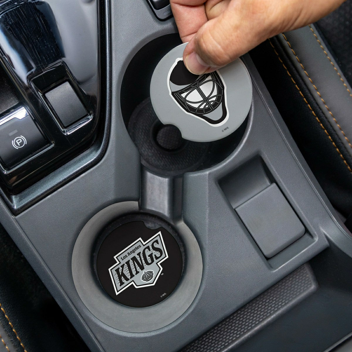 Los Angeles Kings Car Coaster Set, 2pc, NHL, Home