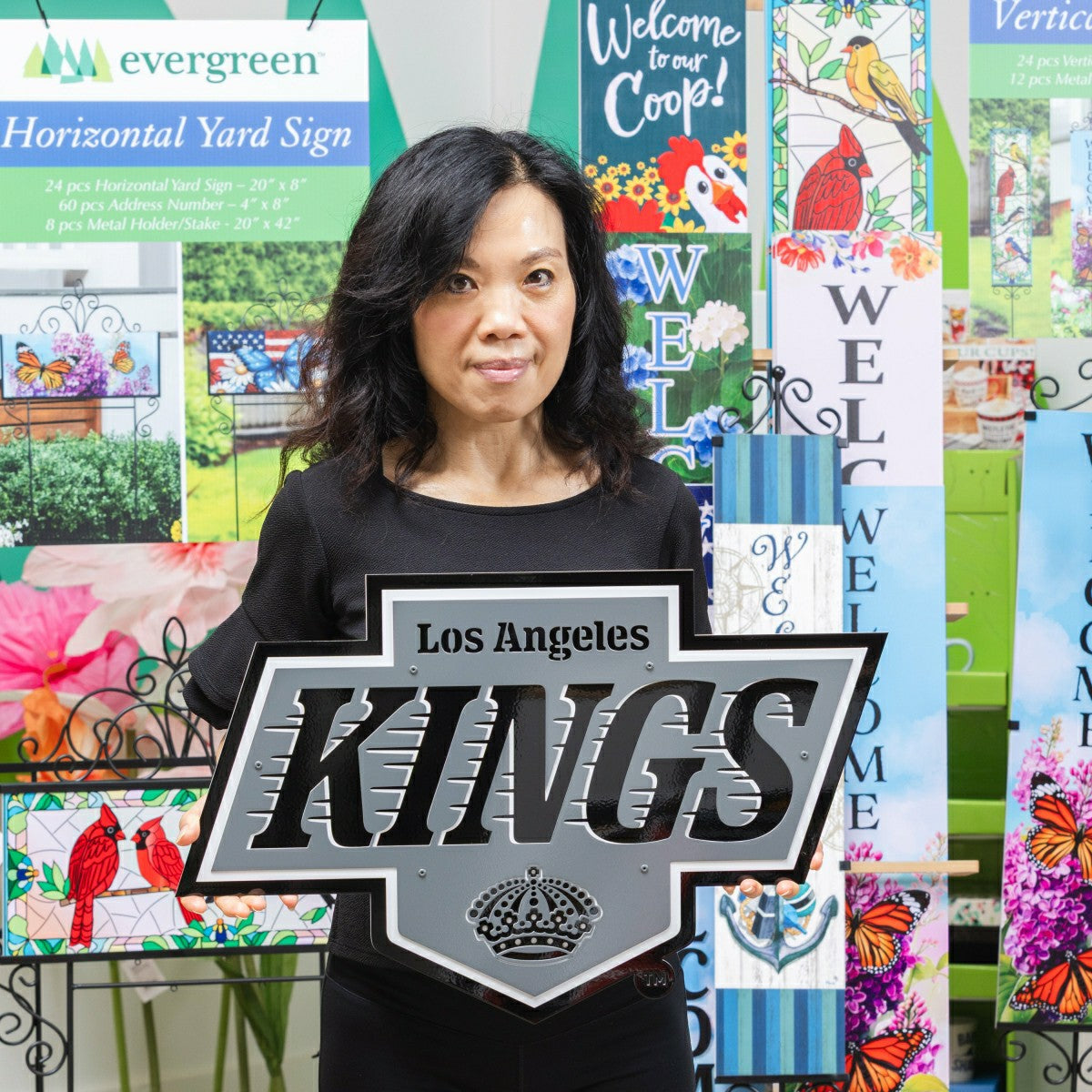 Los Angeles Kings Premier Metal Wall Art, NHL, Home