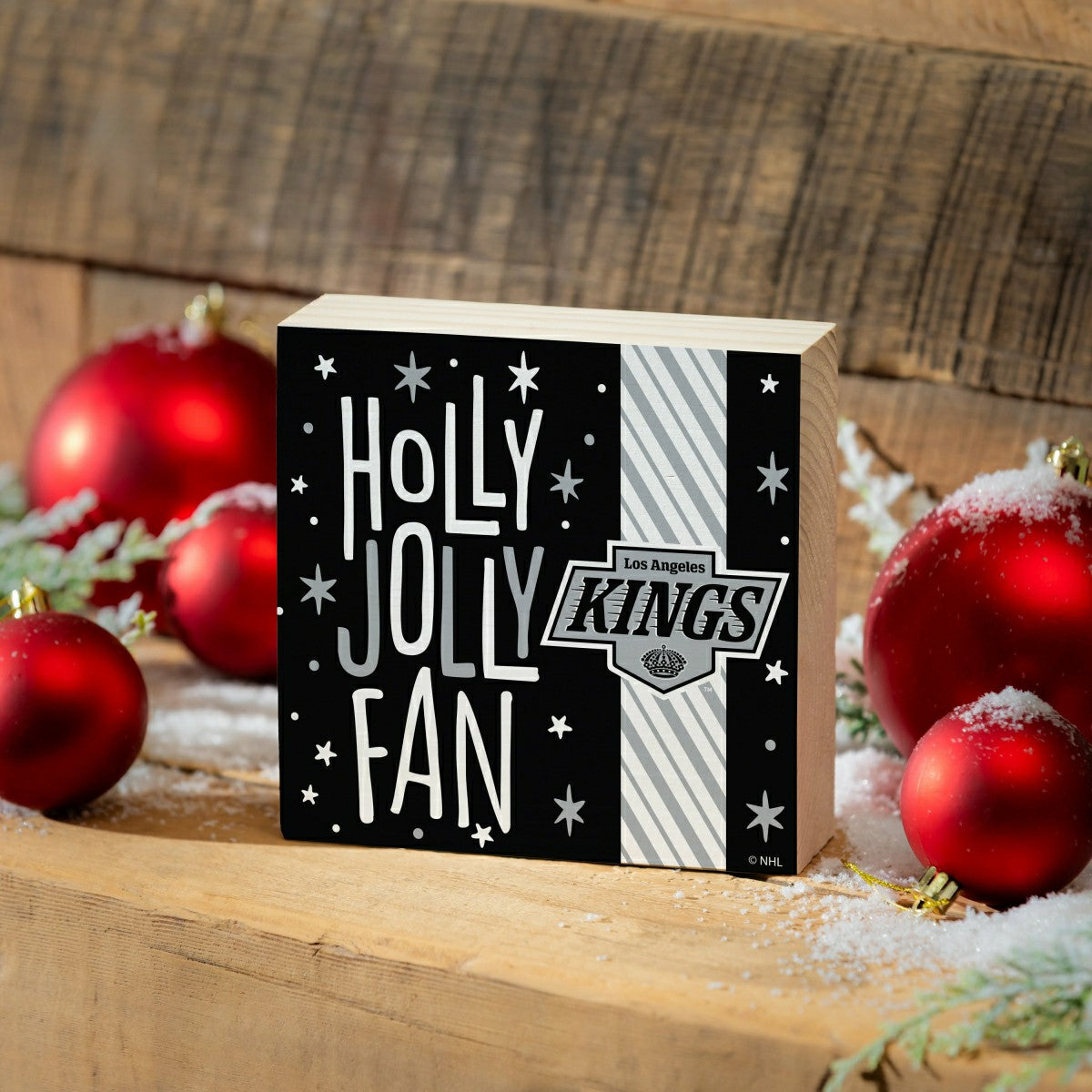 Los Angeles Kings Block, Holiday, 6x6, NHL, Home
