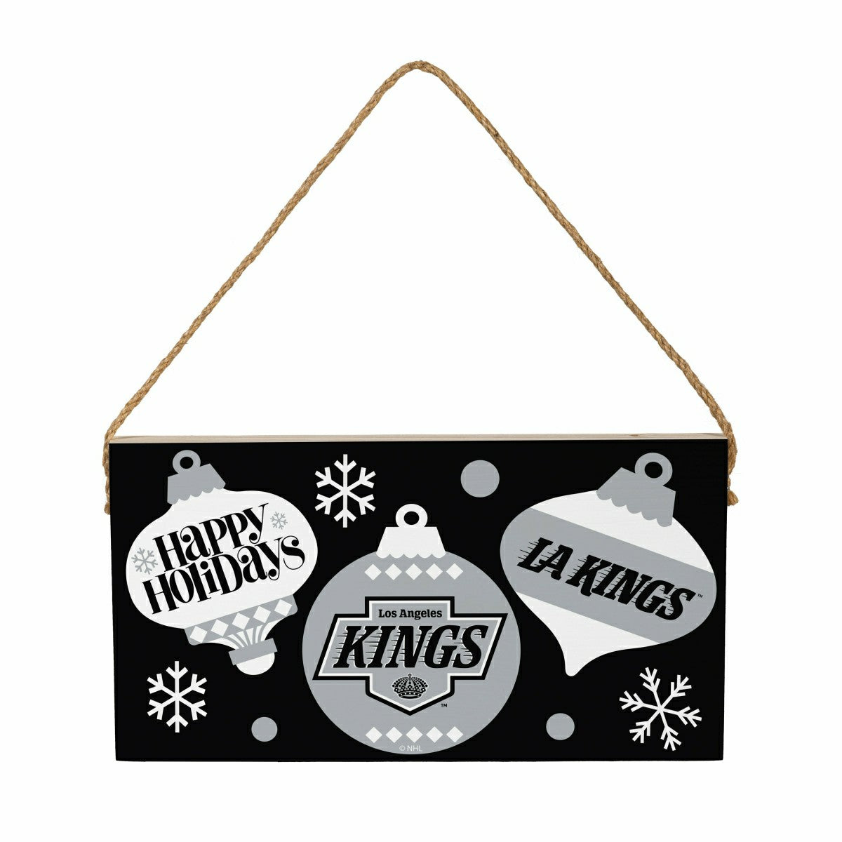 Los Angeles Kings Holiday Wood Wall Sign, 6x11, NHL, Home