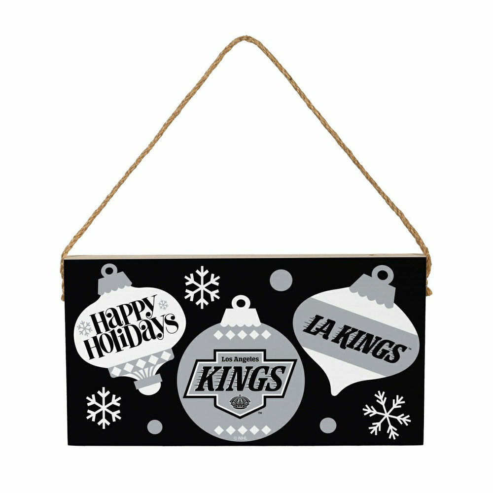 Los Angeles Kings Holiday Wood Wall Sign, 6x11, NHL, Home
