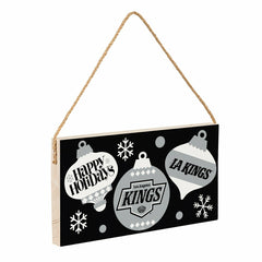 Los Angeles Kings Holiday Wood Wall Sign, 6x11, NHL, Home