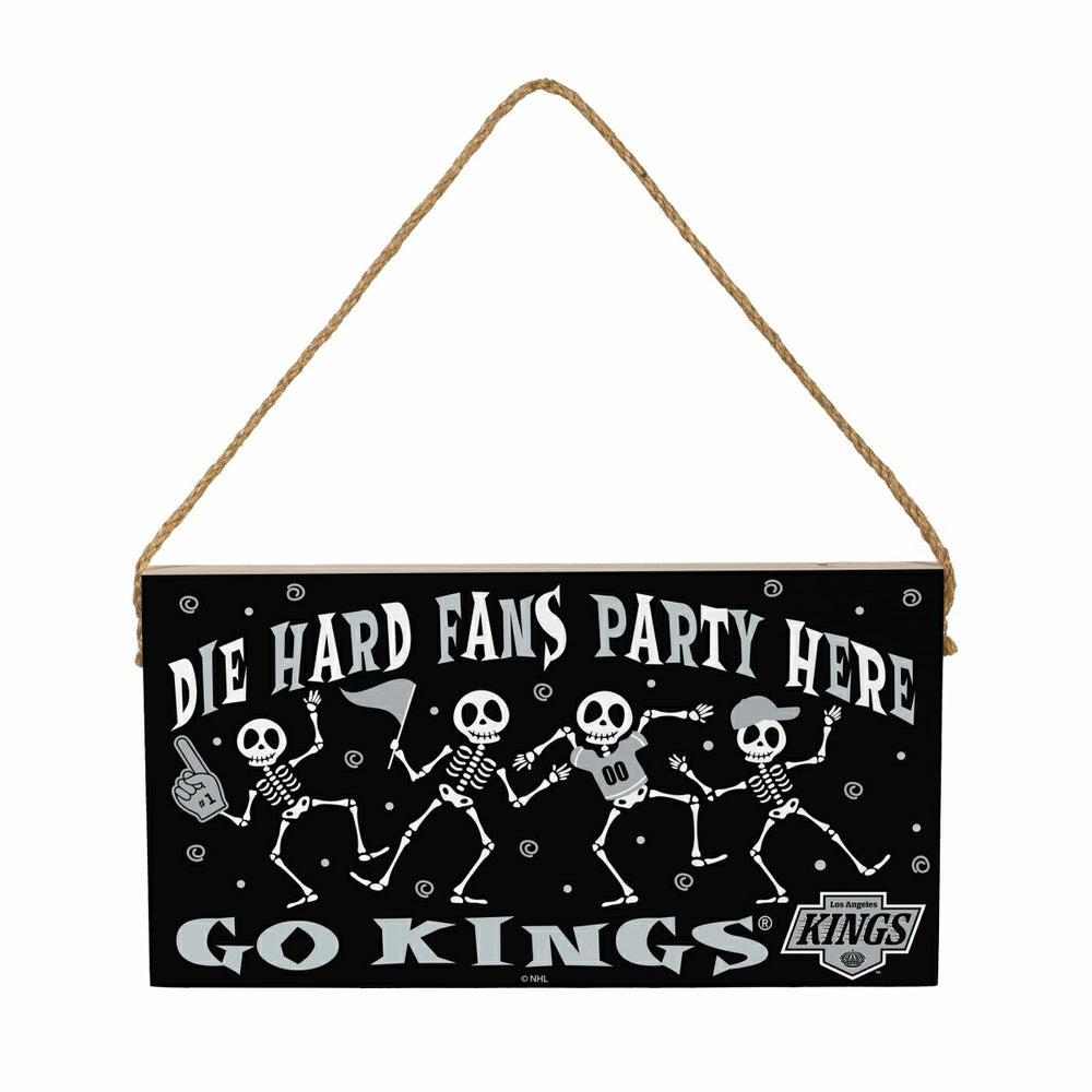 Los Angeles Kings Halloween Wood Wall Sign, 6x11, NHL, Home