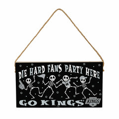 Los Angeles Kings Halloween Wood Wall Sign, 6x11, NHL, Home