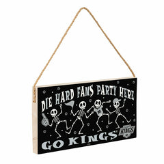 Los Angeles Kings Halloween Wood Wall Sign, 6x11, NHL, Home