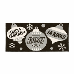 Los Angeles Kings Holiday Flocked Coir Sassafras Switch Mat, 22"x10", NHL